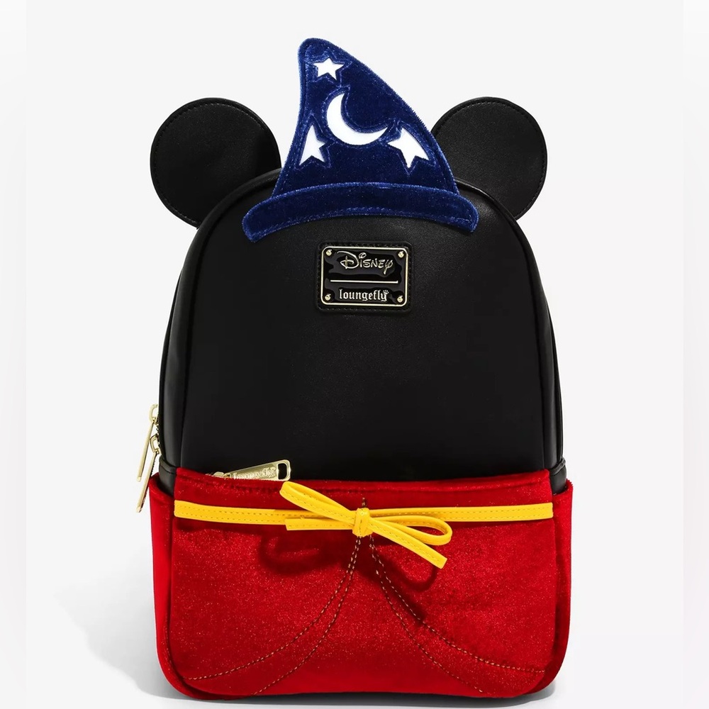 Loungefly Disney Mickey Mouse Sorcerer Figural Light-Up Mini Backpack BoxLunch